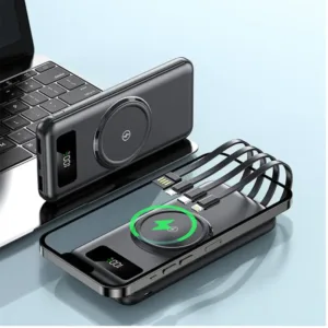 Chargeur Portable PowerBank LED – Charge Rapide & Sans Fil