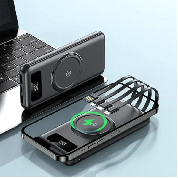 Chargeur Portable PowerBank LED – Charge Rapide & Sans Fil