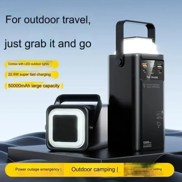 Batterie externe avec lampe LED