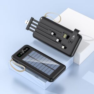 Power Bank Solaire 90000mAh Charge Rapide 4 Ports